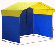 Палатка торговая 3*2 синяя желтая